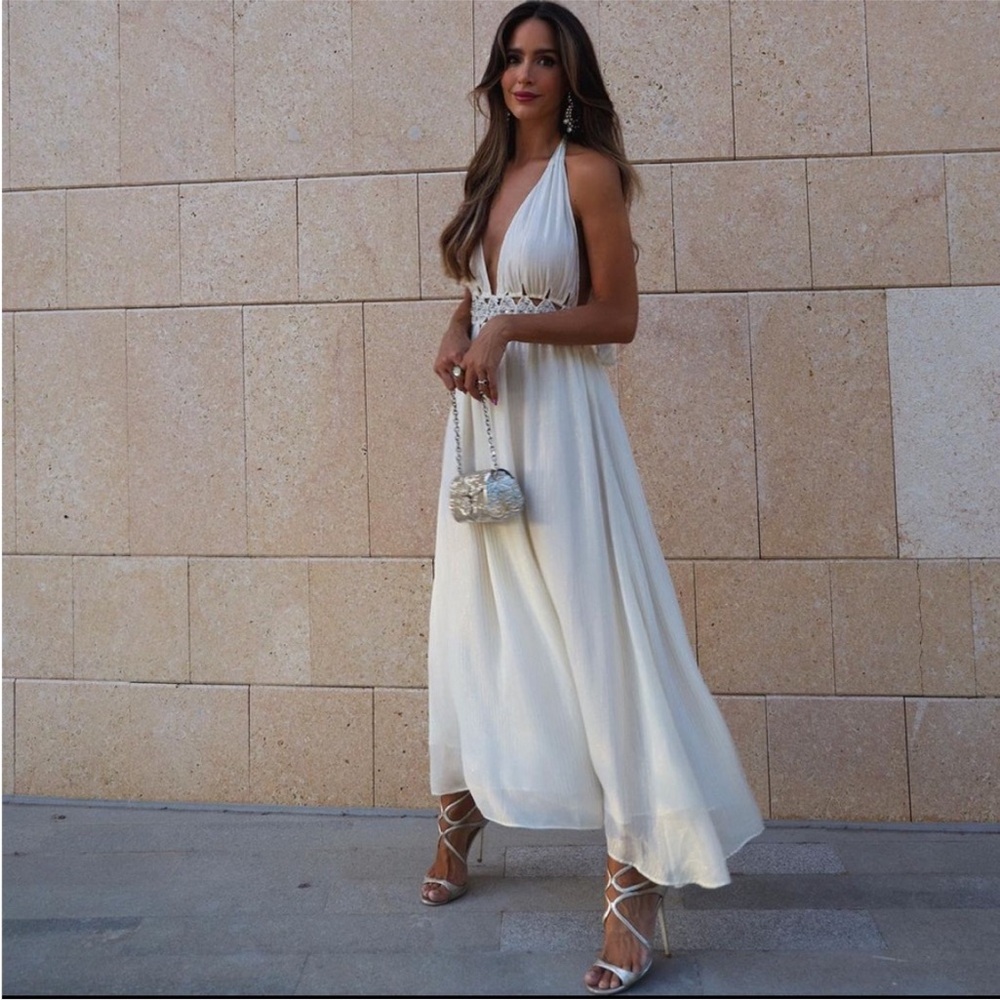 ZARA RHINESTONE MIDI DRESS LIMITED EDITION